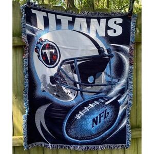 Tennessee Titians NFL Football Woven Tapestry Blanket Northwest‎ Company
